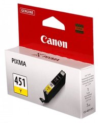 Картридж Canon CLI-451Y (Yellow) PIXMA MG5440/MG6340 6526B001 фото
