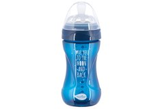 Дитяча пляшечка Nuvita 6032 Mimic Cool 250мл 3+ Антиколікова темно-синя NV6032NIGHTBLUE фото
