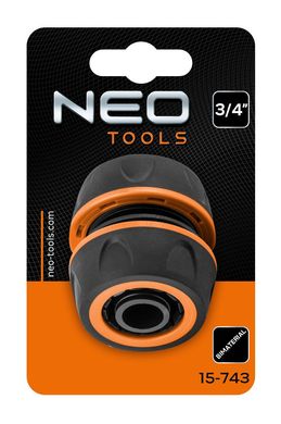 Neo Tools Муфта ремонтна для шланга 3/4", двокомпонентний 15-743 фото
