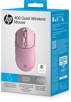 HP Миша HP 400 Quiet, WL/BT, рожевий AZ7B5AA фото