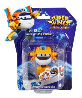 Super Wings Super Wings Transformer Toy Transform-a-Bots Taki, 5cm YW780058 фото