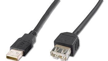 Digitus Кабель USB-A (M/F) заряджання/синхронізації, 1.8м, чорний AK-300200-018-S фото