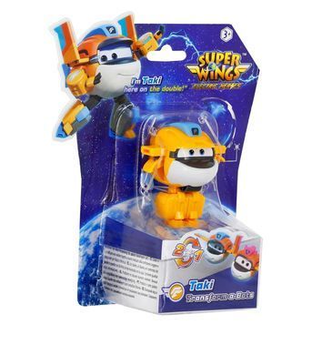 Super Wings Super Wings Transformer Toy Transform-a-Bots Taki, 5cm YW780058 фото