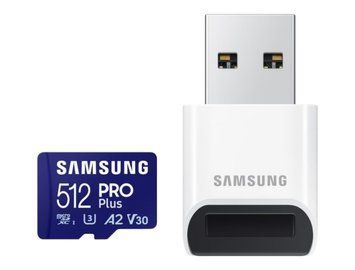 Samsung Карта памяти microSDXC 512GB C10 UHS-I R180MB/s PRO Plus + SD MB-MD512SB/WW фото