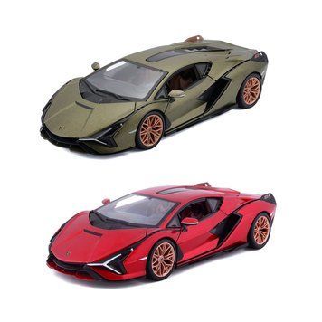 Автомодель - LAMBORGHINI SI&Aacute;N FKP 37 (ассорти зеленый металлик, красный металлик, 1:24) 18-21099 фото