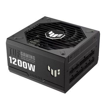 ASUS Блок живлення TUF GAMING (1200W), >90%, 80+ Gold, 135мм, 1xMB 24pin(20+4), 2xCPU 8pin(4+4), 4xMolex, 5xSATA, 3xPCIe 8pin(6+2), 1xPCIe GEN5 16pin, TUF-GAMING-1200G 90YE00S0-B0NA00 фото