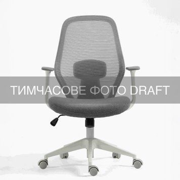2E Крісло 2E OC110, тканина, фіксовані підлокітники, сірий 2E-OC110-GRAY фото