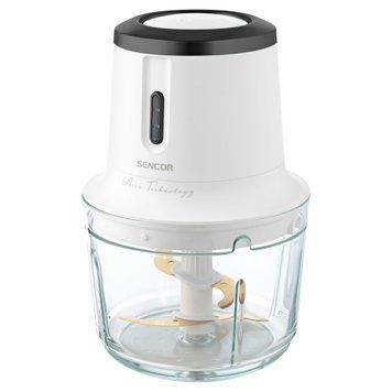 Sencor Подрібнювач Accu technology, 200Вт, чаша-500мл, скло, безпровідний, USB-C, білий SCB9001GY фото