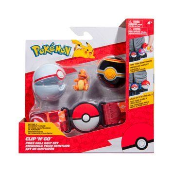 Ігровий набір POKEMON W14 - ПОЯС З ПОКЕБОЛАМИ ЧАРМАНДЕР (пояс, 2 покеболи, ігрова фігурка) PKW3163 фото