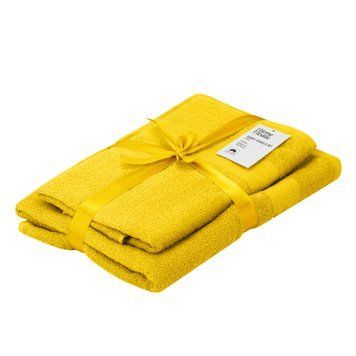 ARDESTO Набір рушників махрових Essence 50х90см, 70х140см, 2шт, 100% бавовна, жовтий