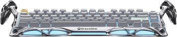 GravaStar Клавіатура механічна GravaStar Mercury K1 Pro 80keys, GravaStar x Kailh Speedy Mint, EN/UKR, BT/WL/USB, сірий GSK1PRO_GRY фото