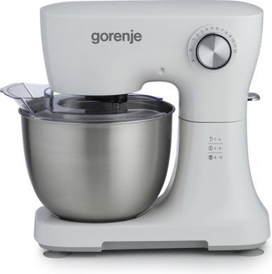 Gorenje Кухонна машина Gorenje 800Вт, чаша-метал, корпус-пластик, насадок-3, білий MMC800WS фото