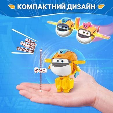 Super Wings Super Wings Transformer Toy Transform-a-Bots Taki, 5cm YW780058 фото