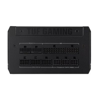 ASUS Блок питания TUF GAMING (1200W), >90%, 80+ Gold, 135мм, 1xMB 24pin(20+4), 2xCPU 8pin(4+4), 4xMolex, 5xSATA, 3xPCIe 8pin(6+2), 1xPCIe GEN5 16pin, TUF-GAMING-1200G 90YE00S0-B0NA00 фото