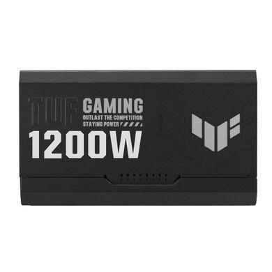 ASUS Блок питания TUF GAMING (1200W), >90%, 80+ Gold, 135мм, 1xMB 24pin(20+4), 2xCPU 8pin(4+4), 4xMolex, 5xSATA, 3xPCIe 8pin(6+2), 1xPCIe GEN5 16pin, TUF-GAMING-1200G 90YE00S0-B0NA00 фото