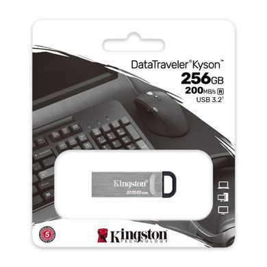Kingston Накопичувач 256GB USB 3.2 Type-A Gen1 DT Kyson DTKN/256GB фото