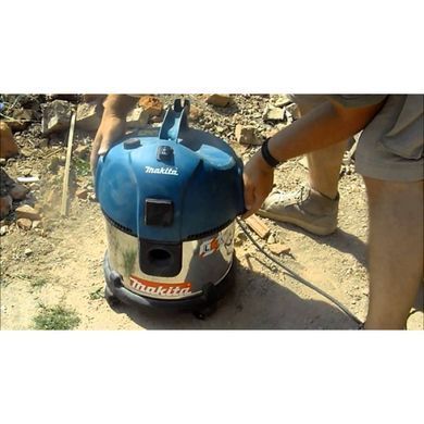 Makita Пилосос професійний VC2512L, 1000Вт, 210мБар, контейнер 25л, розетка 2600Вт, 7кг VC2512L фото