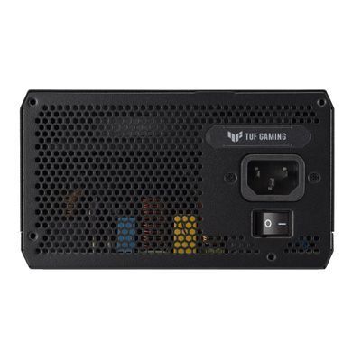 ASUS Блок питания TUF GAMING (1200W), >90%, 80+ Gold, 135мм, 1xMB 24pin(20+4), 2xCPU 8pin(4+4), 4xMolex, 5xSATA, 3xPCIe 8pin(6+2), 1xPCIe GEN5 16pin, TUF-GAMING-1200G 90YE00S0-B0NA00 фото