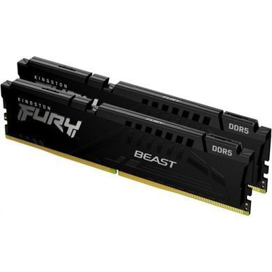 Kingston Пам'ять ПК DDR5 64GB KIT (32GBx2) 5600 FURY Beast KF556C36BBE2K2-64 фото