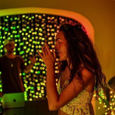 Twinkly Гірлянда Smart LED Twinkly Dots Lights RGB 200 IP44 10м кабель прозорий TWD200STP-TEU фото