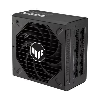 ASUS Блок питания TUF GAMING (1200W), >90%, 80+ Gold, 135мм, 1xMB 24pin(20+4), 2xCPU 8pin(4+4), 4xMolex, 5xSATA, 3xPCIe 8pin(6+2), 1xPCIe GEN5 16pin, TUF-GAMING-1200G 90YE00S0-B0NA00 фото