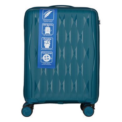 2E Набор чемоданов 2E, M7979, полипропилен, (L+M+S), молния anti theft, 4 колеса, кодовий замок, голубой 2E-PP-M7979-SET3-LB фото