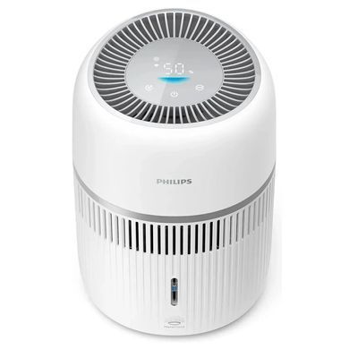 Philips Зволожувач повітря Philips традиційне зволоження, 44м2, 3.5л, 300мл/г, електр. кер-ння, дисплей. сенсор, білий