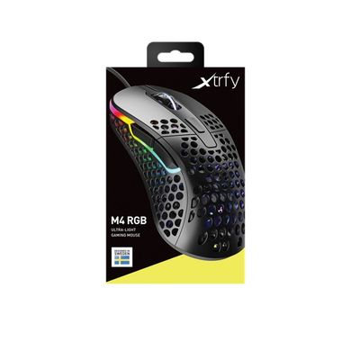 Мышь Xtrfy M4 RGB USB Black XG-M4-RGB-BLACK фото