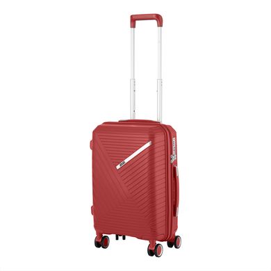 Набір пластикових валіз 2E, SIGMA,(L+M+S), 4 колеса, червоний 2E-SPPS-SET3-RD фото