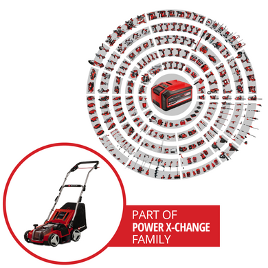 Einhell Аератор-скарифікатор акумуляторний GE-SA 36/35 Li - Solo 36В 35см безщітковий ножи 16шт 11.31кг (без АКБ та ЗП) 3420685 фото