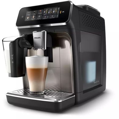 Philips Кавомашина Philips Series 3300 1.8л, зерно + мелена, автомат.капучинатор, дисплей, авторецептів - 6, чорний EP3347/90 фото