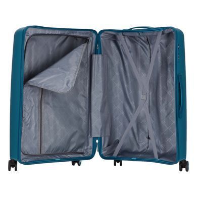 2E Набор чемоданов 2E, M7979, полипропилен, (L+M+S), молния anti theft, 4 колеса, кодовий замок, голубой 2E-PP-M7979-SET3-LB фото
