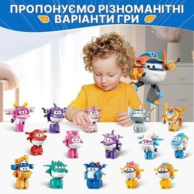 Super Wings Super Wings Transformer Toy Transform-a-Bots Taki, 5cm YW780058 фото