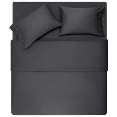 ARDESTO Простирадло на резинці Mix&Match Premium, 160х200+30см, 100% бавовна, сатин, сірий