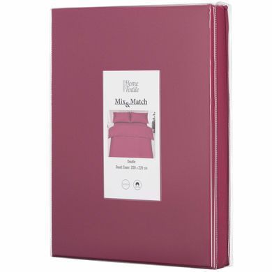 ARDESTO Підковдра Mix&Match, 200х220см, 100% бавовна, сатин, ягідний