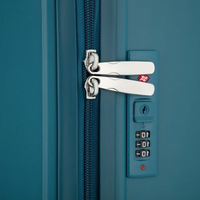 2E Набор чемоданов 2E, M7979, полипропилен, (L+M+S), молния anti theft, 4 колеса, кодовий замок, голубой 2E-PP-M7979-SET3-LB фото