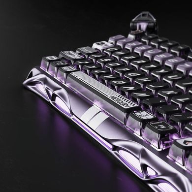 GravaStar Клавиатура магнитная Mercury V75 Pro 80keys, GravaStar x Gateron Jade Gaming, USB-A, 8k, RGB, Iron Purple GSV75PRO_PL фото
