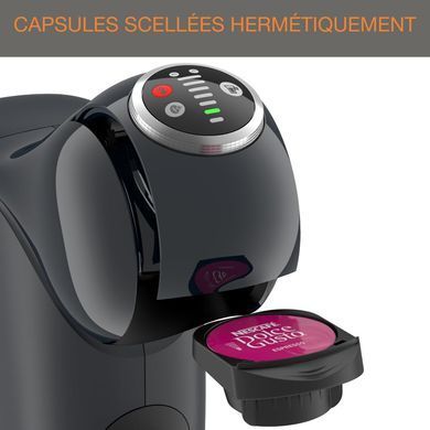Krups Кофеварка капсульная Dolce Gusto Genio S Plus, 1,8л, капсулы, сенсорное управл., темно-серый KP340B10 фото