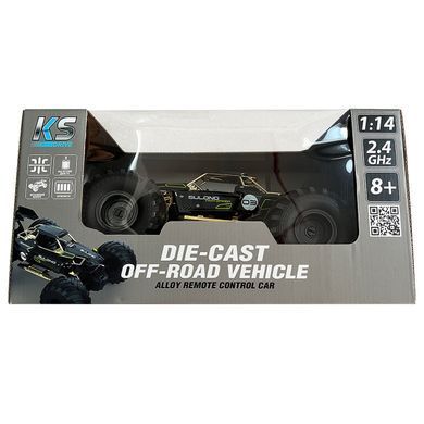 Автомобіль OFF-ROAD на р/к &ndash; HIGH SPEED (чорний, метал. корпус, 1:14, 2.4 ГГц, акум. 3,7 V) SL-8399ARH фото