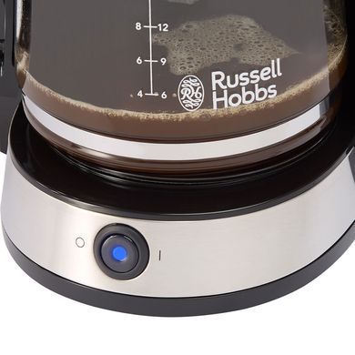 Russell Hobbs Кавоварка Heaton, 1.25л, мелена, чорно-срібний 27400-56 фото