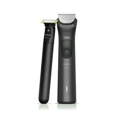 Philips Тример Series 9000, для обличчя, голови, тіла, акум., насадок-15, OneBlade в компл., сталь, сірий MG9531/15 фото