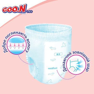 Трусики-підгузки GOO.N Plus для дітей 13-28 кг (розмір ХXL, унісекс, 28 шт) 21001513 фото