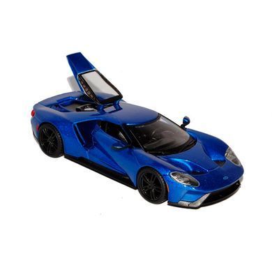 Автомодель - FORD GT (голубой металлик, серебристый металлик, 1:32) 18-43043 фото