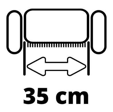 Einhell Аератор-скарифікатор акумуляторний GE-SA 36/35 Li - Solo 36В 35см безщітковий ножи 16шт 11.31кг (без АКБ та ЗП) 3420685 фото