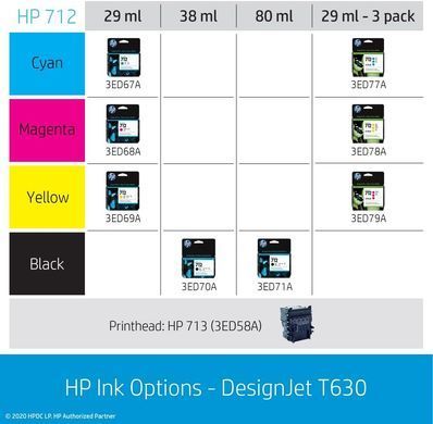 HP Принтер HP DesignJet T630 24" з Wi-Fi 5HB09D фото