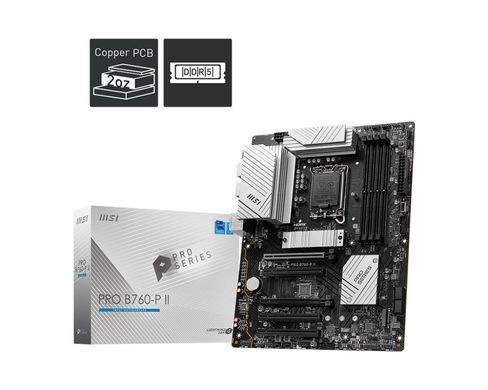 MSI Материнcька плата PRO B760-P II s1700 B760 4xDDR5 M.2 HDMI DP ATX 911-7E29-009 фото