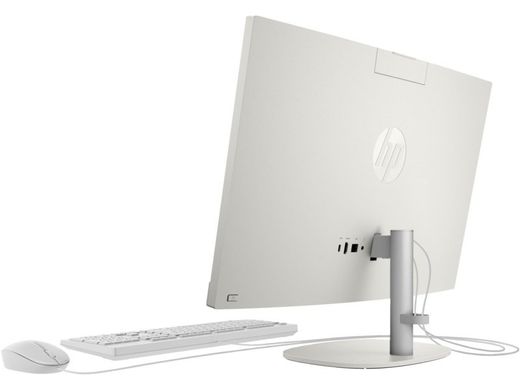 HP Комп'ютер персональний моноблок 240-G10 23.8" FHD IPS AG, Intel i3-N300, 8GB, F256GB, UMA, WiFi, кл+м, 3р, DOS, білий 885G4EA фото