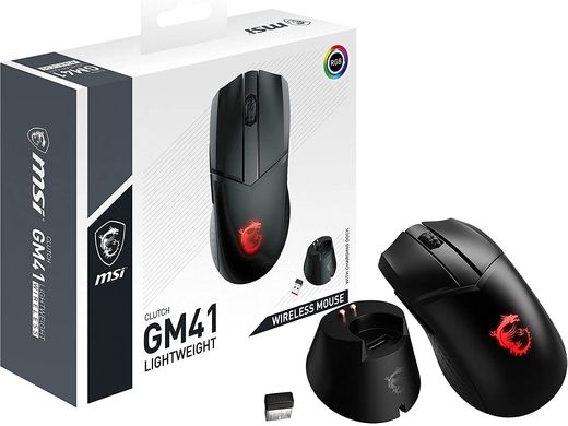 MSI Мишь Clutch GM41 LIGHTWEIGHT WIRELESS S12-4300860-C54 S12-4300860-C54 фото