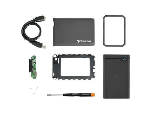 Transcend Корпус USB 3.1 Type-A для HDD/SDD SATA 2.5" Rubber Kit TS0GSJ25CK3 фото