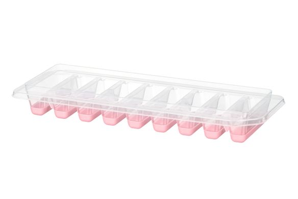 Форма для льоду Ardesto Fresh Stick з кришкою, рожевий, силікон, пластик AR1102PP фото